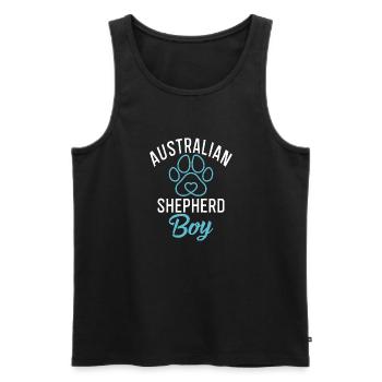 Cadeaux de berger australien - Débardeur bio Premium Homme - noir - Devant - Michal (187cm)