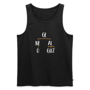Genealogie Ahnenforschung Ahnenforscher - Männer Premium Bio Tank Top - Schwarz - Vorne - Michal (187cm)