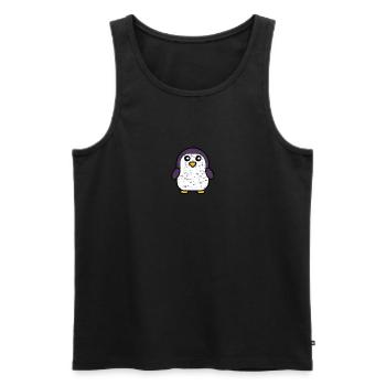 süßer Kawaii Pinguin - Niedliches Tierdesign für K - Männer Premium Bio Tank Top - Schwarz - Vorne - Michal (187cm)