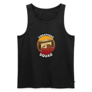 Musiker Musikschule Vibraphon Schlagzeug - Männer Premium Bio Tank Top - Schwarz - Vorne - Michal (187cm)