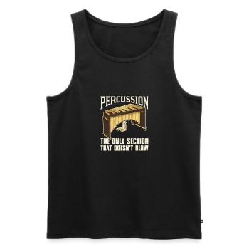 Musik Musiknoten Vibraphon Musiker Schule - Männer Premium Bio Tank Top - Schwarz - Vorne - Michal (187cm)