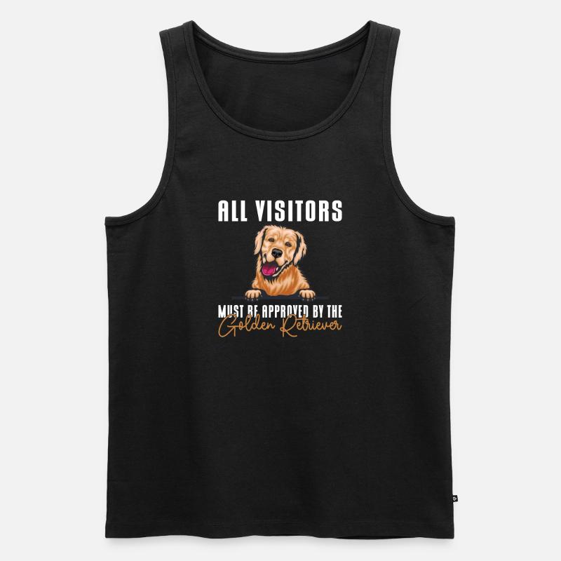 Golden Retriever Geschenke - Männer Premium Bio Tank Top - Schwarz