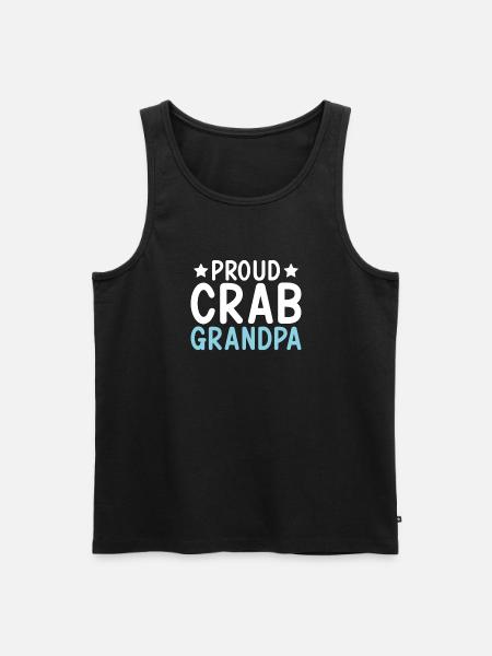 Crab Lover Gifts - Men's Premium Organic Tank Top - black
