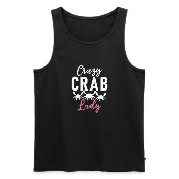 Cadeaux Crab Lover - Débardeur bio Premium Homme - noir - Devant - AI Model Male 178 light (178cm)