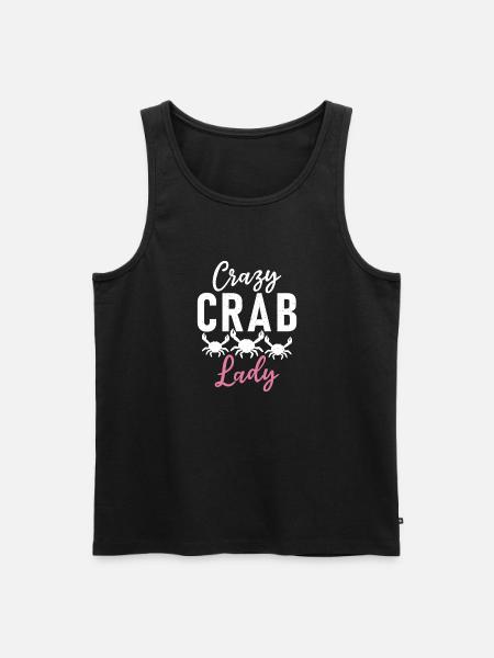 Crab Lover Gifts - Men's Premium Organic Tank Top - black