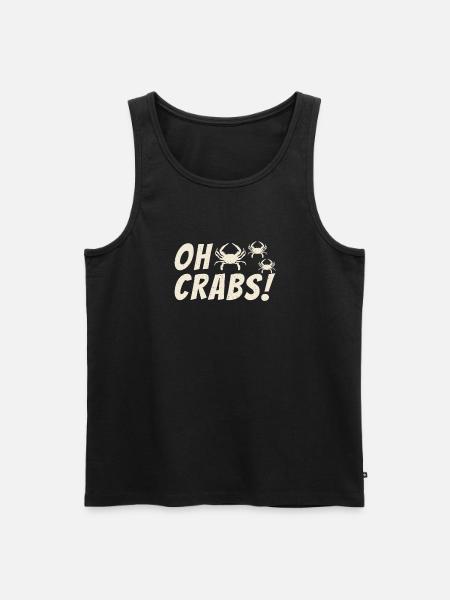 Crab Lover Gifts - Men's Premium Organic Tank Top - black
