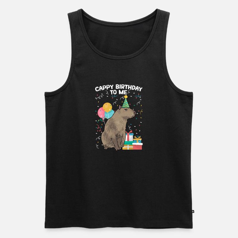 Capybara Nagetier - Männer Premium Bio Tank Top - Schwarz