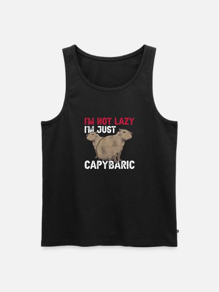 Capybara rodent - Men's Premium Organic Tank Top - black