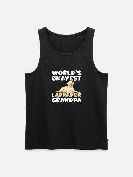 Labrador Lover Gifts - Men's Premium Organic Tank Top - black