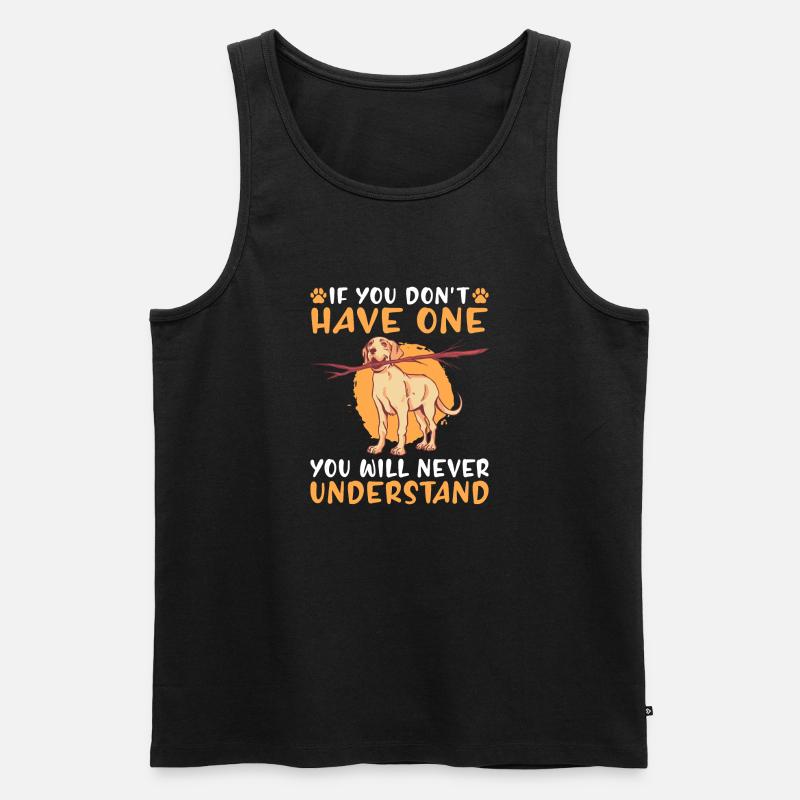 Labrador Liebhaber Geschenke - Männer Premium Bio Tank Top - Schwarz