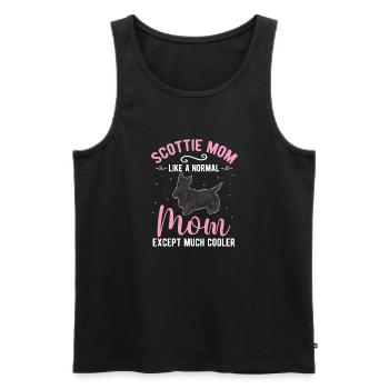 Scottish Terrier Scottie Dog - Men's Premium Organic Tank Top - black - Front - AI Model Male 178 light (178cm)