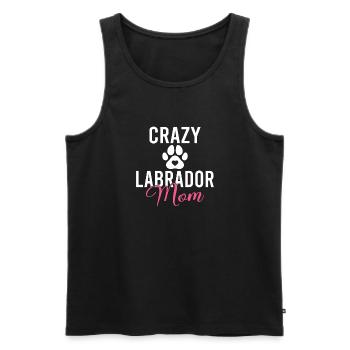 Cadeaux amoureux du Labrador - Débardeur bio Premium Homme - noir - Devant - Michal (187cm)