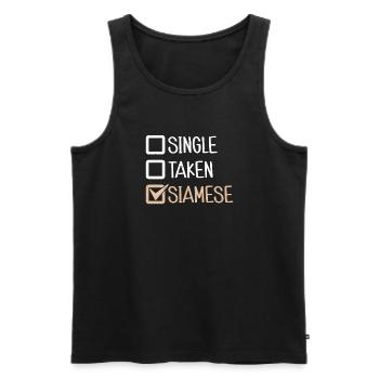 Siamesische Katze Geschenke - Männer Premium Bio Tank Top - Schwarz - Vorne - Michal (187cm)