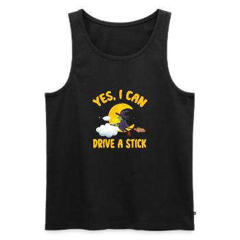 Grusel Halloweenspruch Spruch Halloween - Männer Premium Bio Tank Top - Schwarz - Vorne - Michal (187cm)