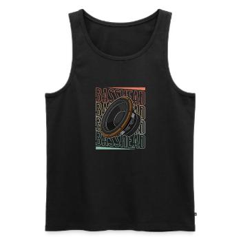 Tontechniker Subwoofer Analog Sound Spruch - Männer Premium Bio Tank Top - Schwarz - Vorne - AI Model Male 178 light (178cm)