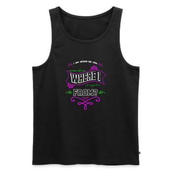 cool birthday present idea birthday present - Men's Premium Organic Tank Top - black - Front - AI Model Male 178 light (178cm)