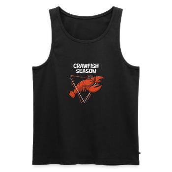 Crawfish Season Cajun Crawfish Boil Love Crayfish - Men's Premium Organic Tank Top - black - Front - AI Model Male 178 light (178cm)