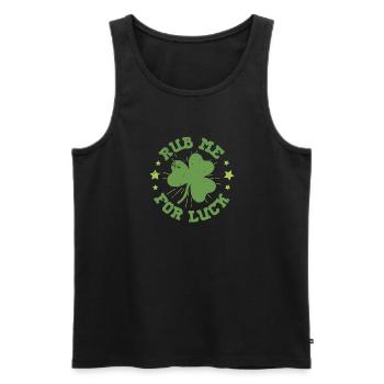 Irland Irisch Herkunft Landesfarben Fahne - Männer Premium Bio Tank Top - Schwarz - Vorne - Michal (187cm)