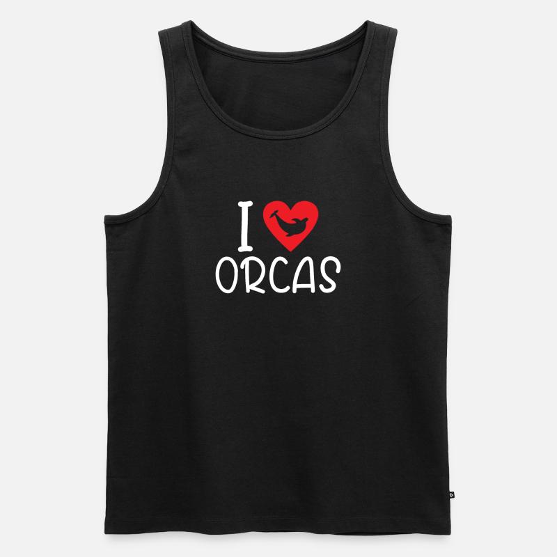 Orca Wal Geschenke - Männer Premium Bio Tank Top - Schwarz