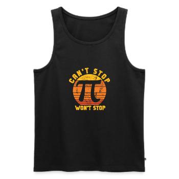 Lustiger Mathe Lehrer Spruch Mathematik - Männer Premium Bio Tank Top - Schwarz - Vorne - Michal (187cm)
