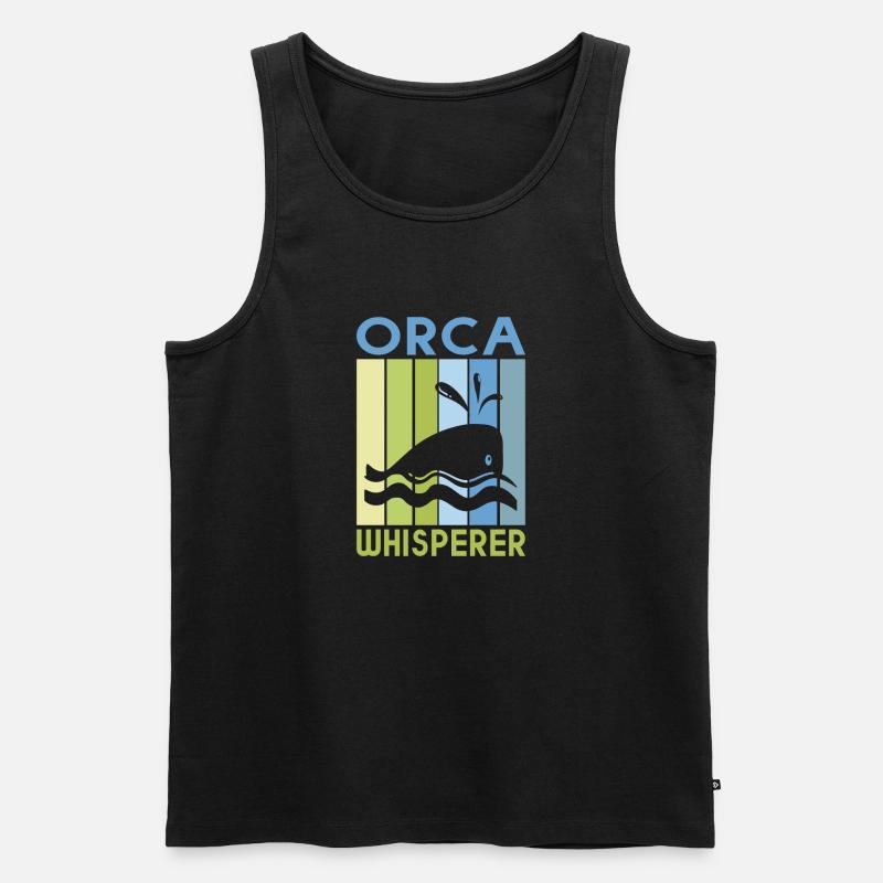 Orca Wal Geschenke - Männer Premium Bio Tank Top - Schwarz