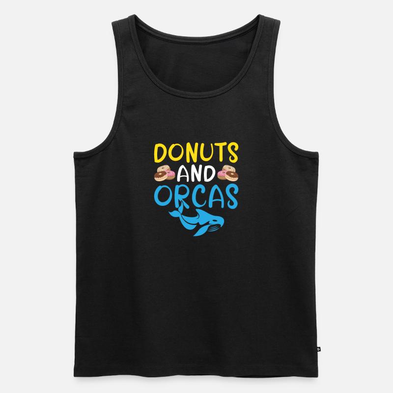 Orca Wal Geschenke - Männer Premium Bio Tank Top - Schwarz