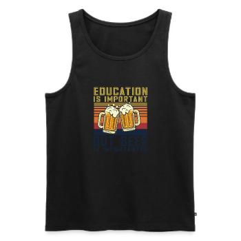 Feiern Bier Party Spruch I Biertrinken - Männer Premium Bio Tank Top - Schwarz - Vorne - Michal (187cm)