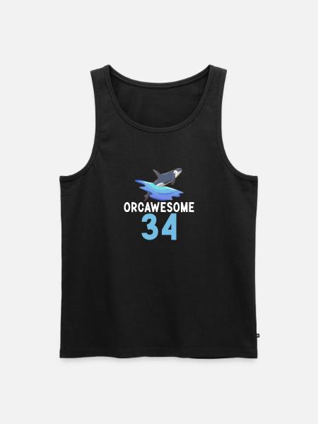 Orca Wal Geschenke - Männer Premium Bio Tank Top - Schwarz