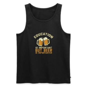 Feiern Bier Party Spruch I Biertrinken - Männer Premium Bio Tank Top - Schwarz - Vorne - Michal (187cm)