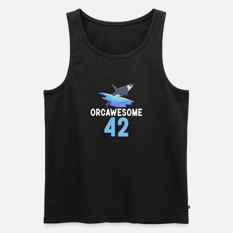 Orca Wal Geschenke - Männer Premium Bio Tank Top - Schwarz