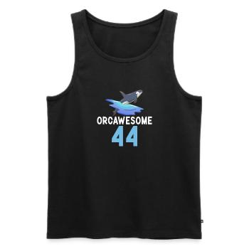 Orca Wal Geschenke - Männer Premium Bio Tank Top - Schwarz - Vorne - Michal (187cm)