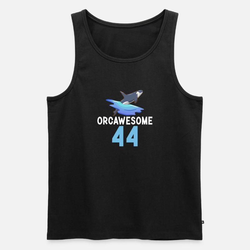 Cadeaux de baleines orques - Débardeur bio Premium Homme - noir