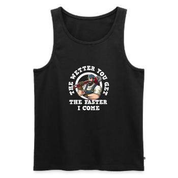 Handwerker Installateur Spruch Klempner - Männer Premium Bio Tank Top - Schwarz - Vorne - Michal (187cm)