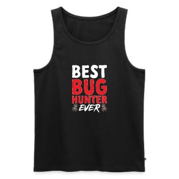 Collectionneur d’insectes Insectes, Amateur de coléoptères, Entomologiste - Débardeur bio Premium Homme - noir - Devant - Michal (187cm)