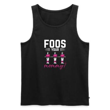 Foos Your Mommy Table Soccer Foosball Femmes - Débardeur bio Premium Homme - noir - Devant - Michal (187cm)