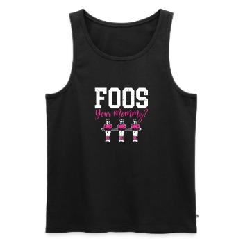 Foos Your Mommy Women Foosball Player Baby-foot - Débardeur bio Premium Homme - noir - Devant - Michal (187cm)