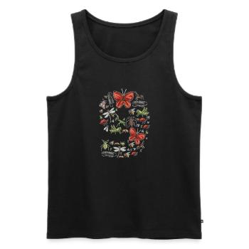 Collectionneurs d’insectes, insectes, amateurs de coléoptères, entomologistes - Débardeur bio Premium Homme - noir - Devant - Michal (187cm)