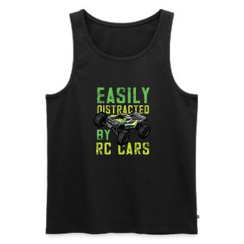 RC Auto Hobby Spruch Ferngestuertes Auto - Männer Premium Bio Tank Top - Schwarz - Vorne - Michal (187cm)