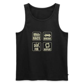 RC Auto Hobby Spruch Ferngestuertes Auto - Männer Premium Bio Tank Top - Schwarz - Vorne - Michal (187cm)
