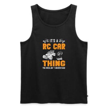 RC Auto Hobby Spruch Ferngestuertes Auto - Männer Premium Bio Tank Top - Schwarz - Vorne - Michal (187cm)