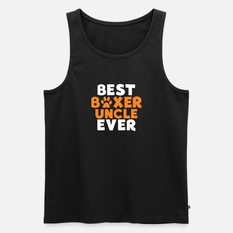 Boxer Hund Geschenke - Männer Premium Bio Tank Top - Schwarz