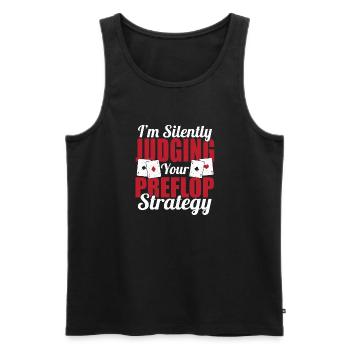 Judging Your Preflop Strategy Aces Spades Poker Ch - Men's Premium Organic Tank Top - black - Front - Michal (187cm)