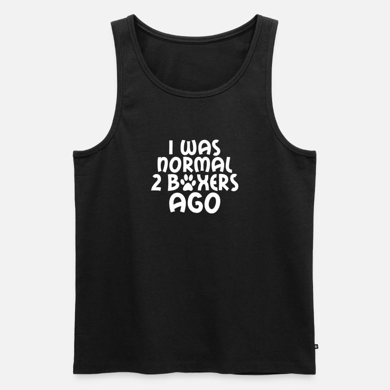 Boxer Hund Geschenke - Männer Premium Bio Tank Top - Schwarz