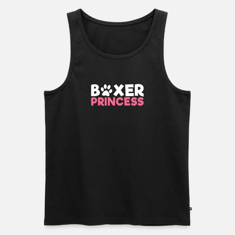 Boxer Hund Geschenke - Männer Premium Bio Tank Top - Schwarz