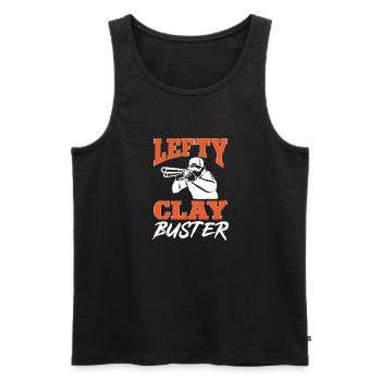 Trapschießen Skeet Tontaubenschießen - Männer Premium Bio Tank Top - Schwarz - Vorne - Michal (187cm)