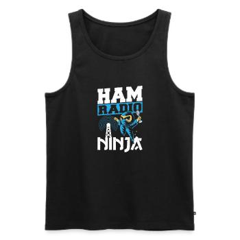 Radio Expert Antenna Signal Frequency Ham Radio Ni - Men's Premium Organic Tank Top - black - Front - Michal (187cm)