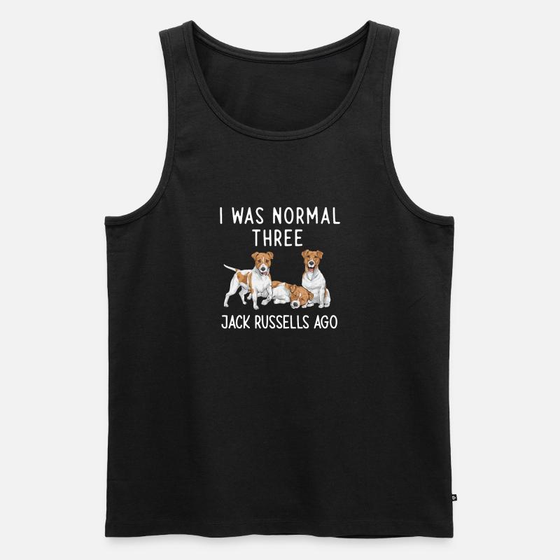 Jack Russell Terrier - Männer Premium Bio Tank Top - Schwarz