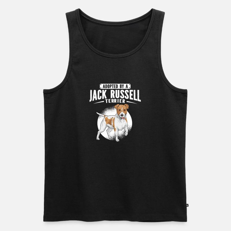 Jack Russell Terrier - Männer Premium Bio Tank Top - Schwarz