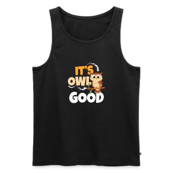 It's Owl Good Birds Of Prey Nocturnal Ornithologis - Men's Premium Organic Tank Top - black - Front - Michal (187cm)