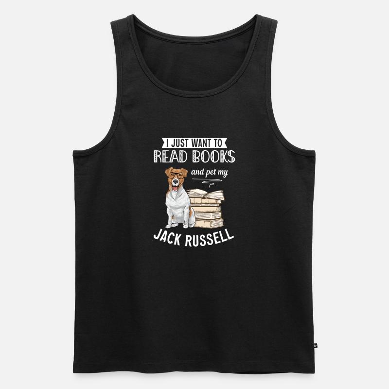 Jack Russell Terrier - Männer Premium Bio Tank Top - Schwarz